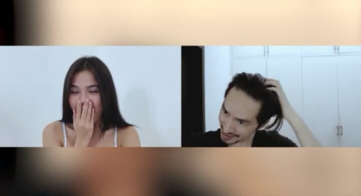 ladyinreid's tweet photo. Maris' reaction when Rico revealed his new look.  Omoooo grabee yung kiliiiiig ko dito..... https://t.co/UJQaAKKNne
