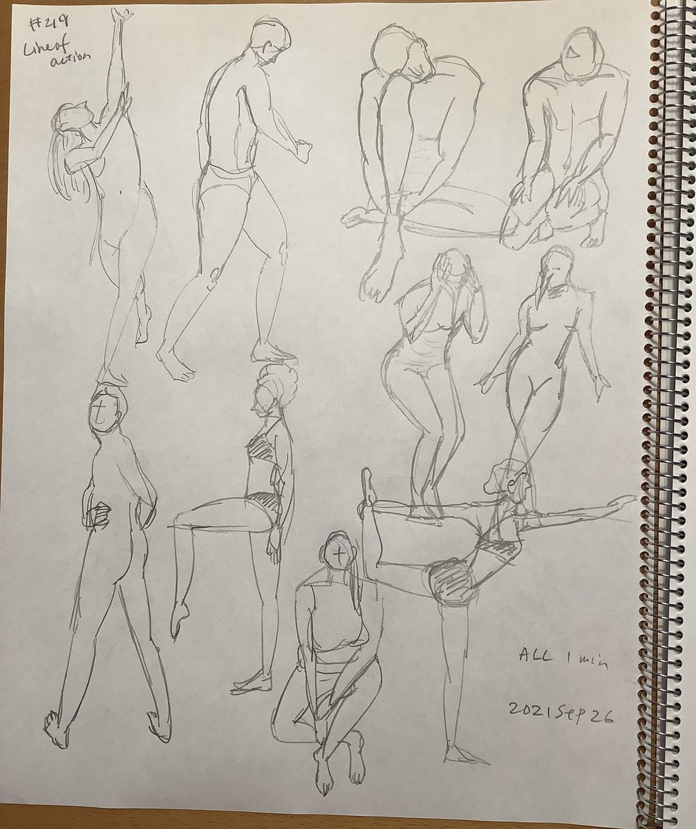 Mollykinoco's tweet image. #lineofaction #croques 219回目。1分。