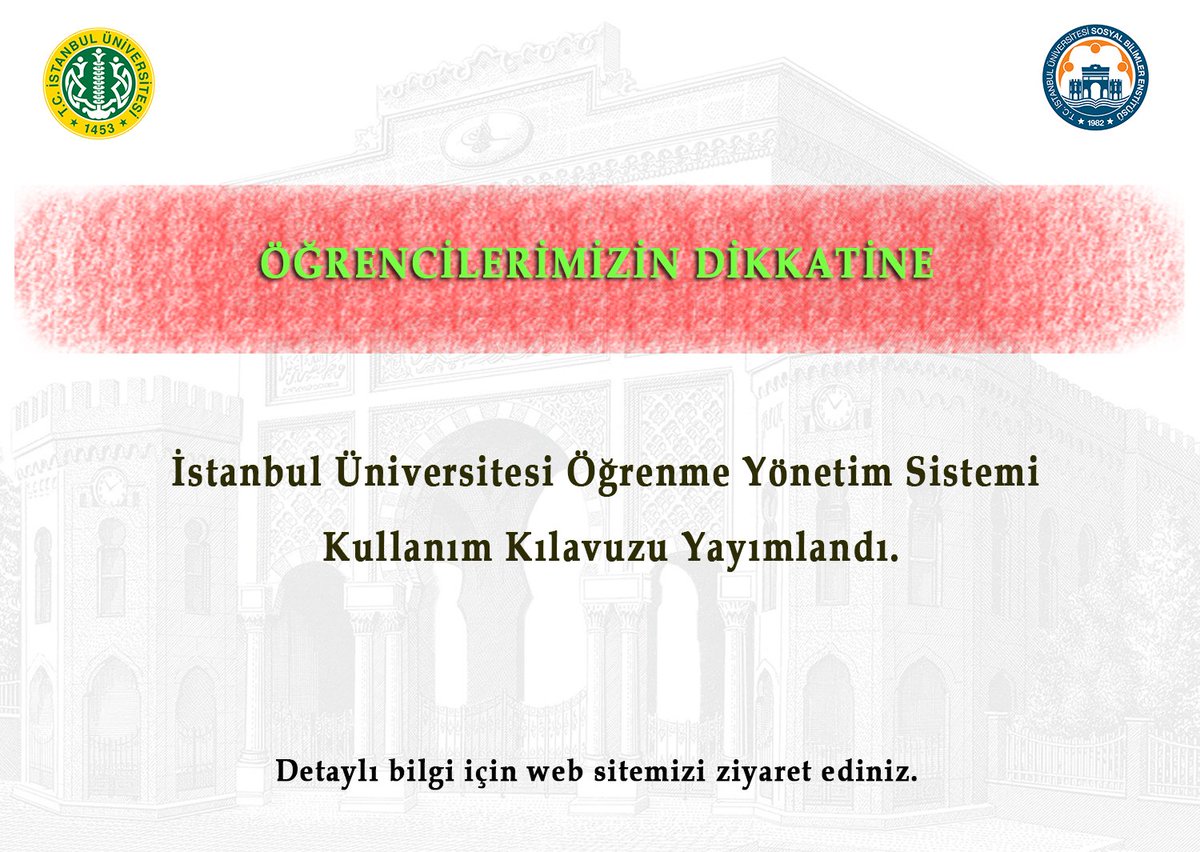 istanbul universitesi sosyal bilimler enstitusu iusosbilens twitter