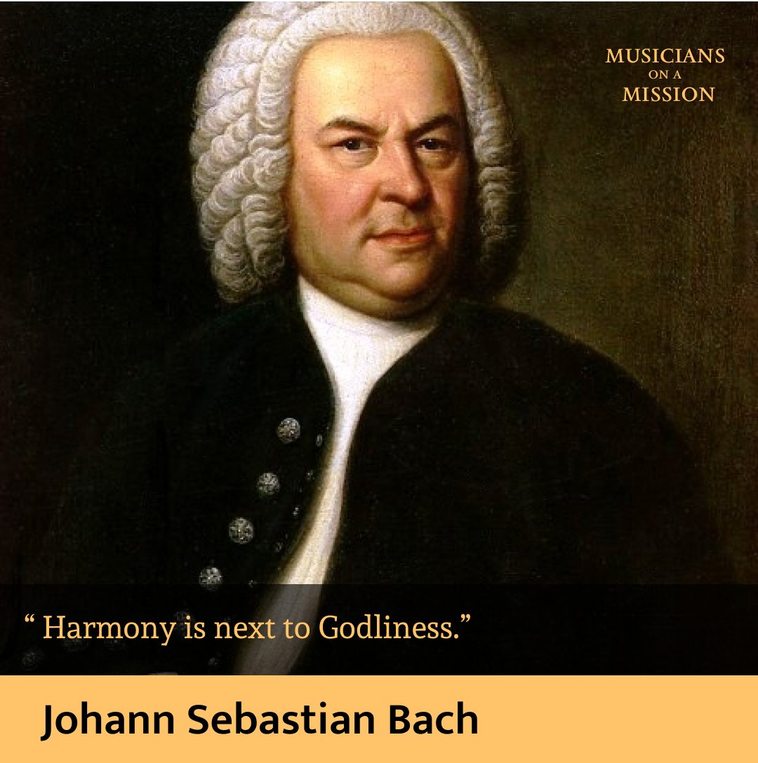 by_brass's tweet photo. #Wisdom of the Great Composer 

"Harmony is next to Godliness"

—— Johann Sebastian #Bach https://t.co/a9fxv0IHDn