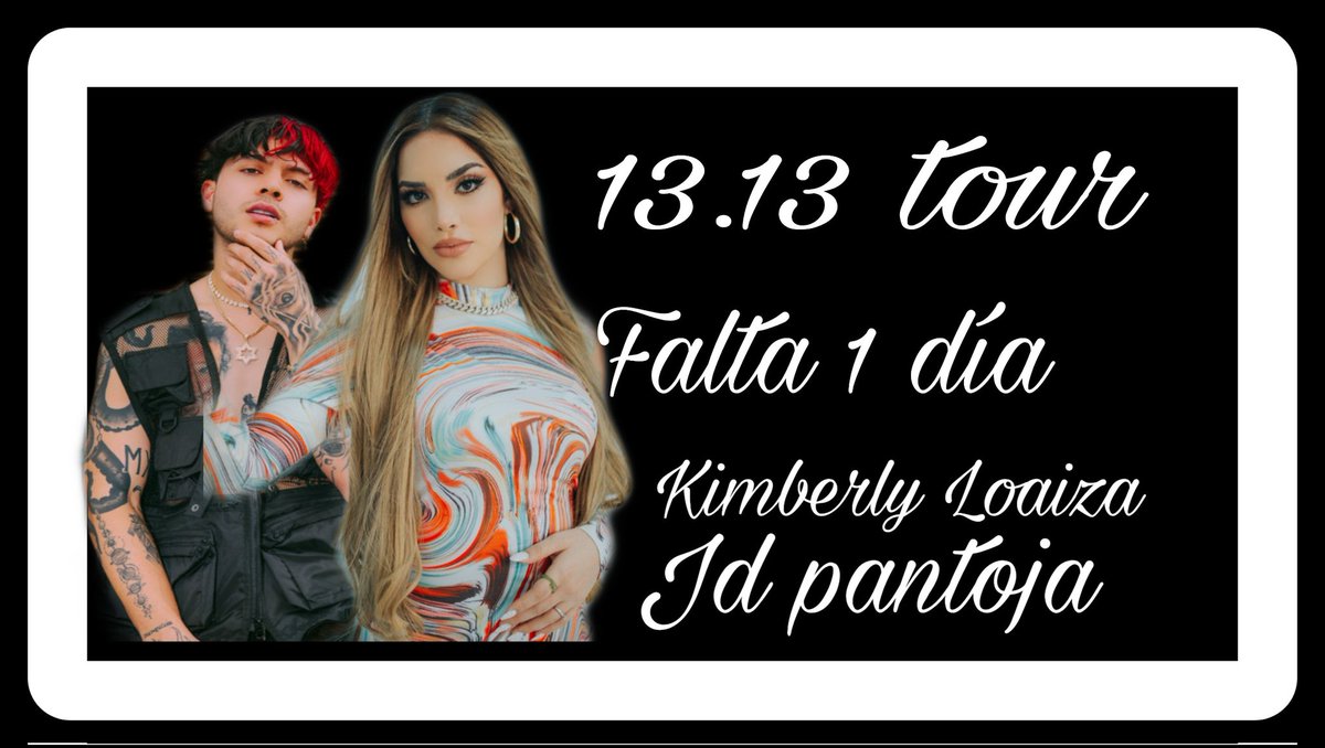 JUKI_INFOGT's tweet photo. Falta un día para las fechas y venta de boletos del tour 13.13 🎀 💎 https://t.co/wfxUVdTWVr