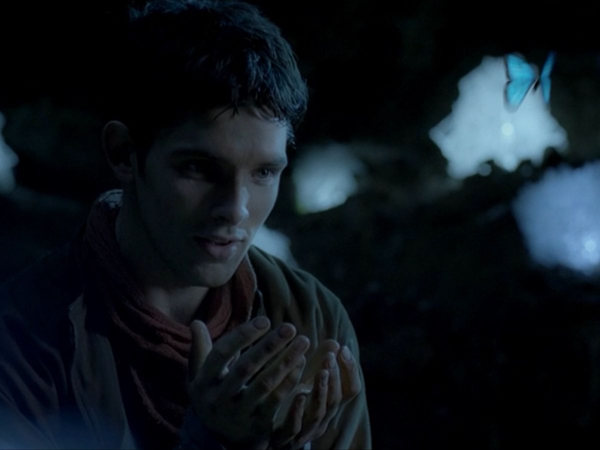 voidxmerlin's tweet image. Do you think Merlin created blue butterflies, when he was a baby? Perhaps it´s the reason he, specifically, thought of it immediantly, becuase it was the first thing he could do....