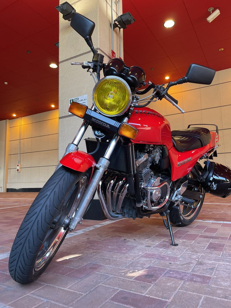 cbx赤ソリ 神戸⭐️ちゃぴ丸麗心愚⭐️ cbx400f赤ソリ黒赤 #cbx400f#赤ソリ