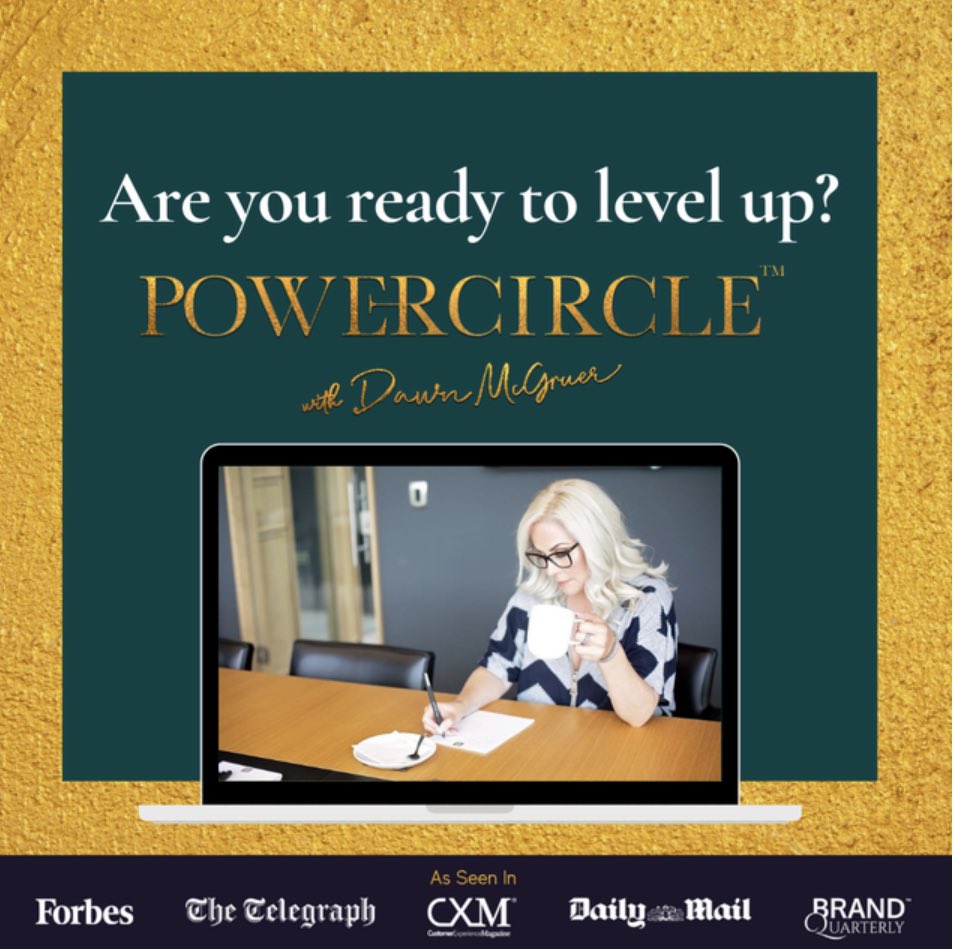 The doors to Powercircle™ are now OPEN!
It is a results-driven programme for entrepreneurs, business owners &amp; corporate leaders who want to take their business to the next level.

If you’re ready to skyrocket your business success…this is for YOU! 

dawnmcgruer.com/powercircle