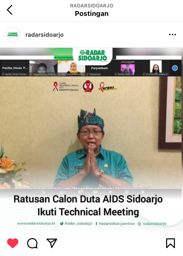 [RATUSAN CALON DUTA PEDULI AIDS IKUTI TECHNICAL MEETING] 

Selengkapnya : instagram.com/p/CUSKSFVBb47/…