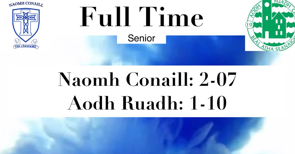 NaomhConaillGAA's tweet image. Michael Murphy Sports Senior Championship 

FULL TIME 
Naomh Conaill: 2-07
Aodh Ruadh: 1-10