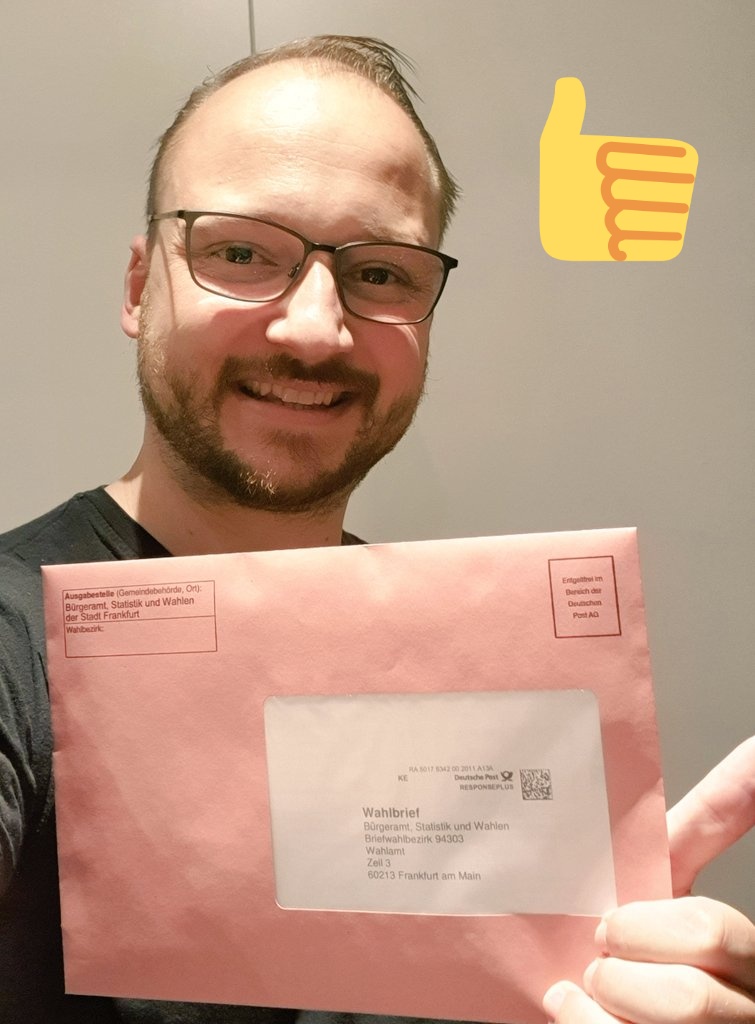 daniel_prang's tweet photo. Jede Stimme zählt! Jeder kann was verändern! Ich habe gewählt! I voted! ¡Yo he elegido! J'ai choisi! Io ho scelto! #Bundestagswahl21! Deine Stimme zählt auch! 
@BruhlMayerli @MariaAndrianne @LuciaFigueroa31 @angelicamoyarom @daniel_leuro @DanielMathiasK @MarioJerkovic1 https://t.co/ycbTLYBZ1F