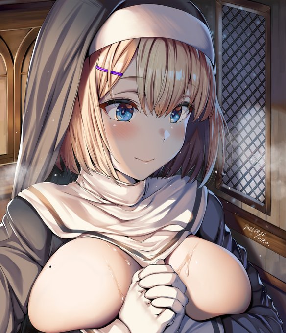 シスターさんのお祈りパ👾ズリ | Belko #pixiv https://t.co/tBj9d9tAvF 