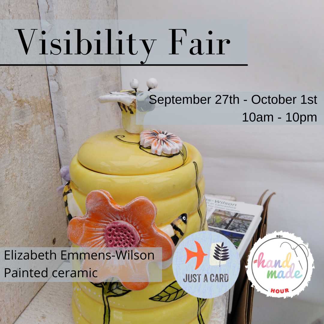 ElizabethEmmens's tweet photo. Starting from 10am tomorrow, I am taking part in #visibiltyfair with @HandmadeHour @Justacard1 and @tressle.
I am offering free UK shipping over the event using the code VF2021!
Come join me! https://t.co/yibAg94qmj