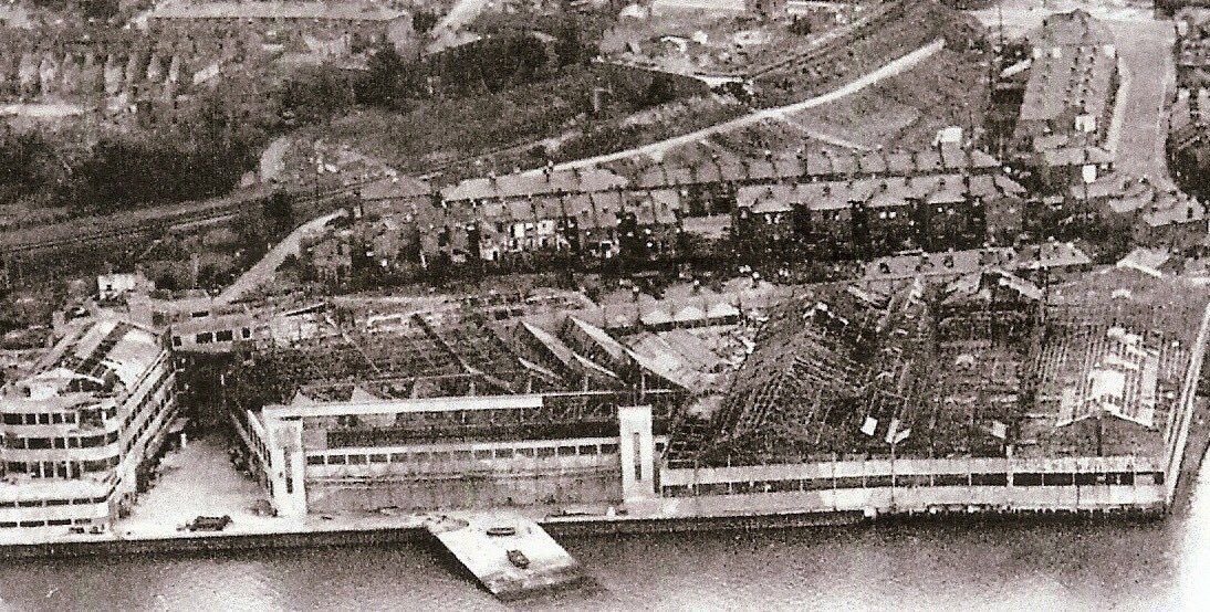 HistoricalSoton's tweet photo. #OnThisDay in 1940: The final air raid on the Supermarine factory at Woolston where the Spitfire was designed and first built.

It had also been bombed on the 24th. Damage meant production was dispersed. Casualty figures vary, but around 100 people were killed in these two raids. https://t.co/BtC1K69ZNO