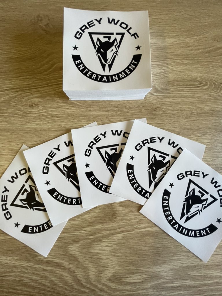 GreyWolfEnt's tweet photo. Grey Wolf stickers are in ๐บ
Who wants one?
#greywolfentertainment #greywolf #fantasyfootballfanatics #wereoldnow #relivingthewar #maximumimpact #talkinghoops #podcast https://t.co/zrLlPuaDrj