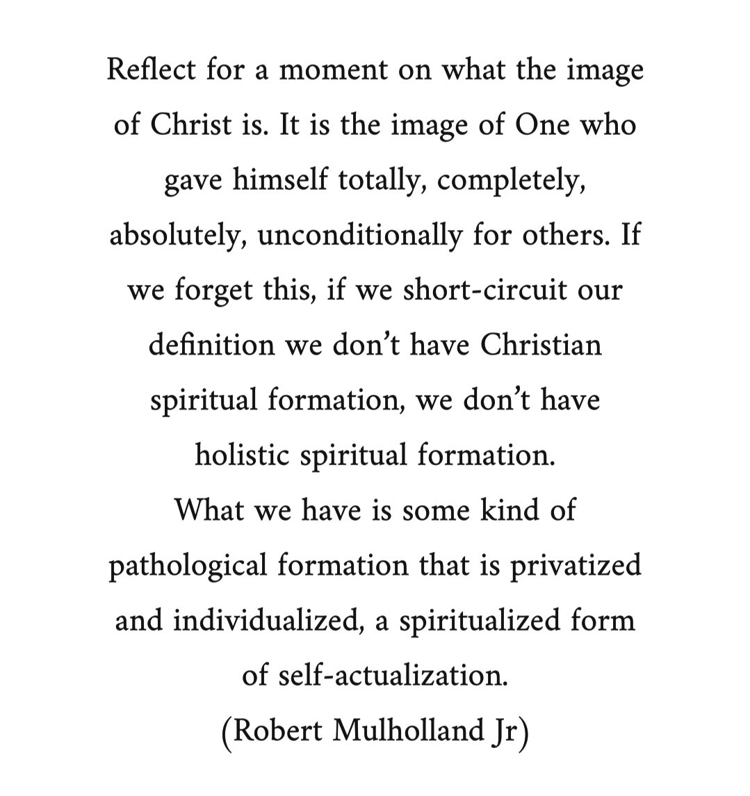JonTyson's tweet photo. Spiritual formation for the sake of others. https://t.co/ee8gOIebKw