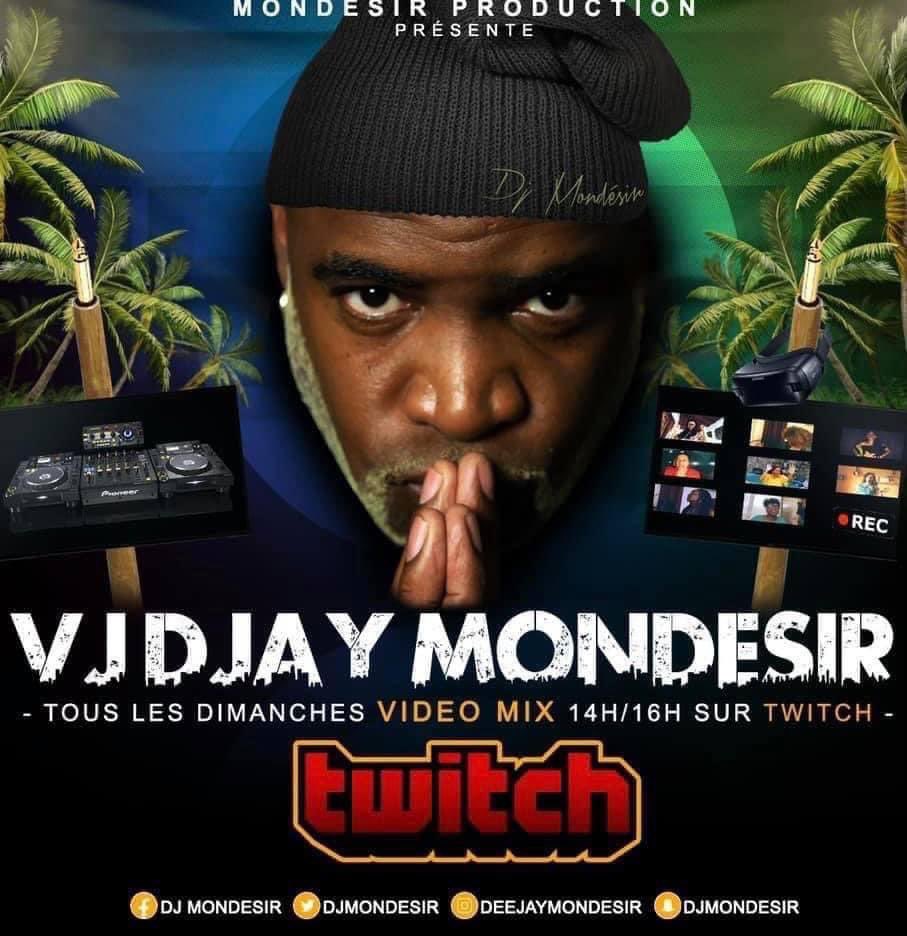Le rendez-vous incontournable du dimanche sur twitch 14h/16h en vidéomix avec Vjdjay Mondesir
Télécharge l’application "twitch" &amp; rajoute "djmondesir" ou clique sur le lien ⬇️⬇️⬇️
twitch.tv/djmondesir 

Ps : tu peux télécharger depuis ta 📺 pour grandeur nature