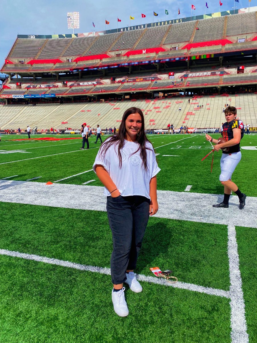 sydney_lewis8's tweet photo. thank you so much to the entire coaching staff at Maryland for giving me such an amazing official visit this weekend, i couldn’t be more thankful. i had so much fun hanging out with my future teammates, and i am so excited to see what’s in store for us! ❤️🐢 https://t.co/gQS3lzCEgv