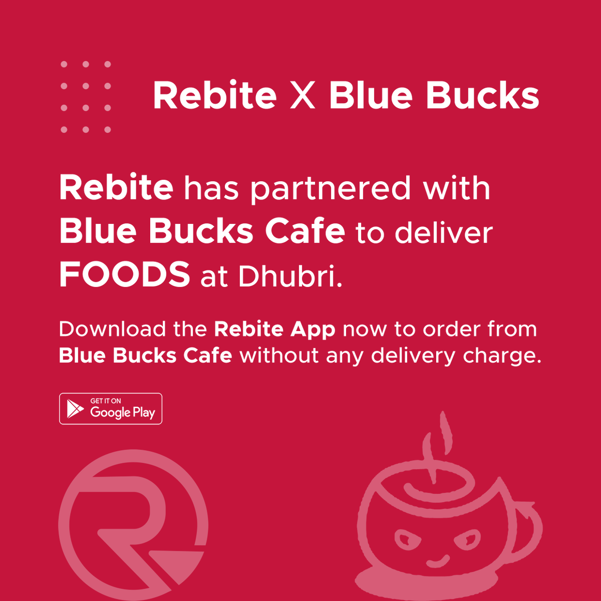 rebiteapp's tweet photo. Rebite has partnered with Blue Bucks Cafe to deliver Foods at Dhubri, Assam.
Download the App now. Link : https://t.co/GN2KRnz5H7

#rebite #rebiteapp #bluebuckscafe https://t.co/fS7pNMrx2g