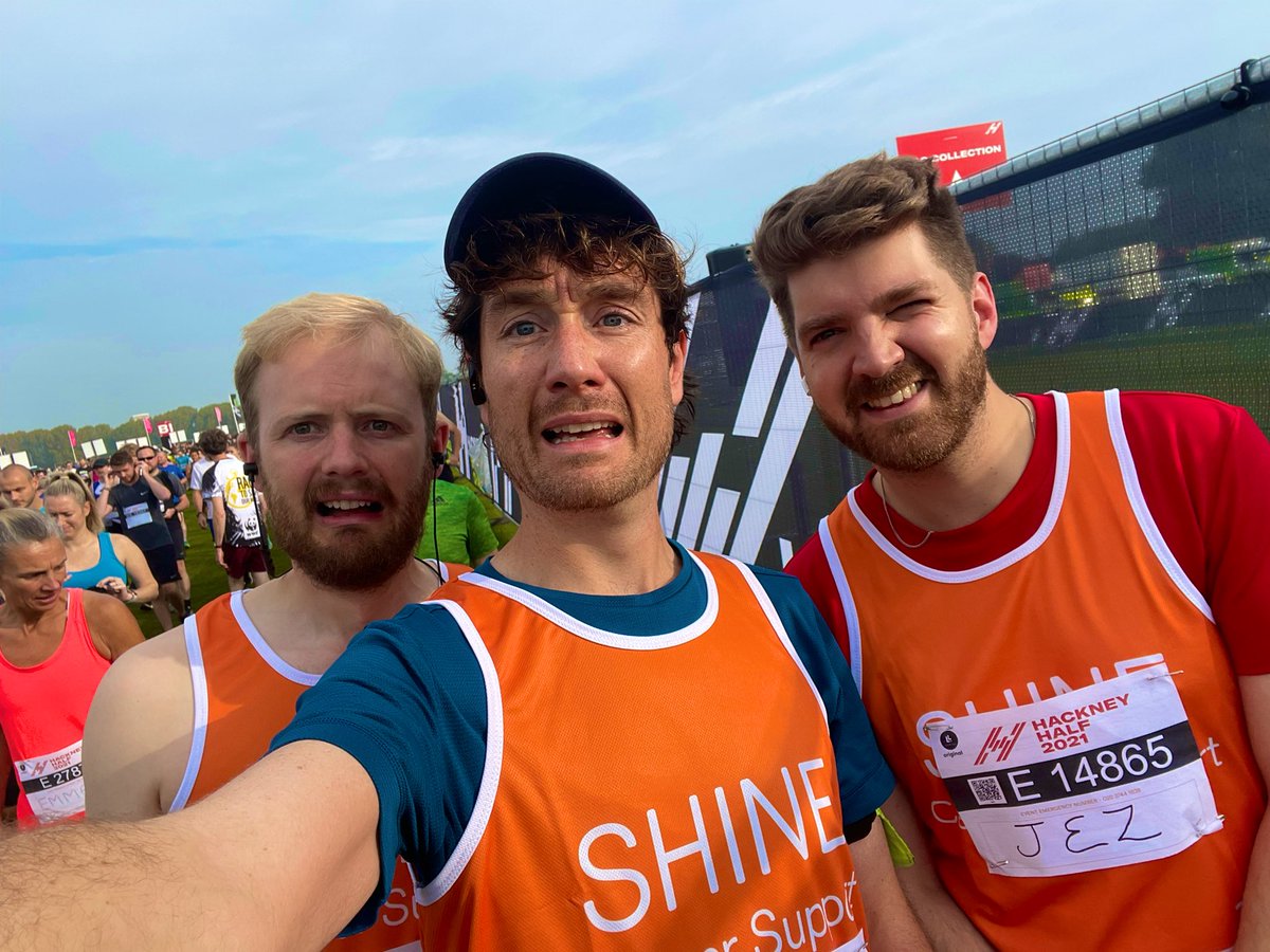 It’s today! Ah shit…. 

Thanks so much to everyone who’s sponsored us for @ShineCancerSupp here: justgiving.com/fundraising/mi…

..and massive good luck to everyone running the #HackneyHalf today!