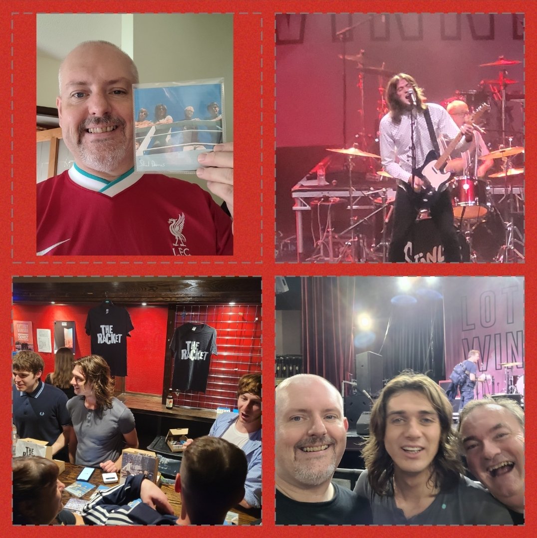 DjGazLeigh's tweet photo. Great night @O2RitzManc last night . Cheers for the pic Callum , finally got my hands on
a Racket Cd !!!
@TheRacketUK
#TheRacket
#TheStanleys
#TheLotteryWinners https://t.co/c6LRzjPFHV