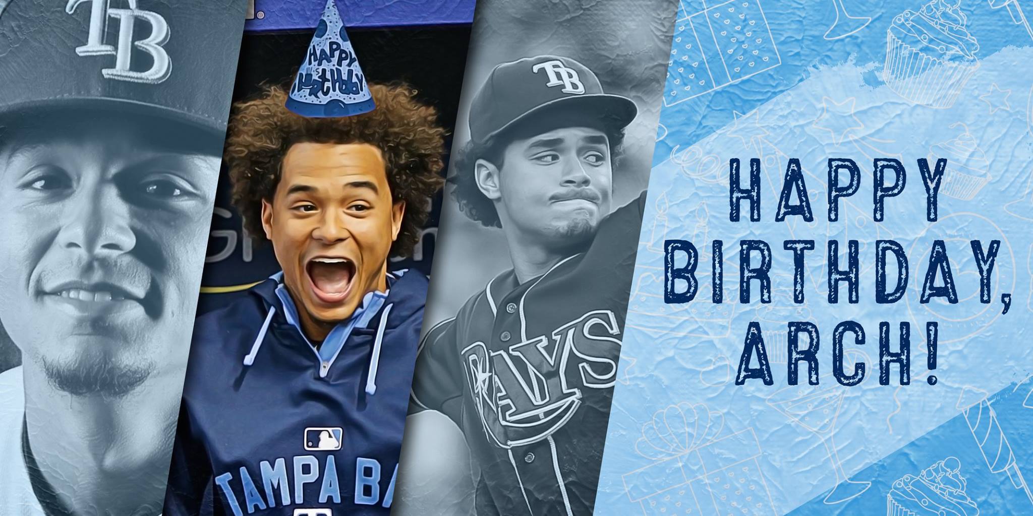    Happy Birthday to pitcher, Chris Archer.  