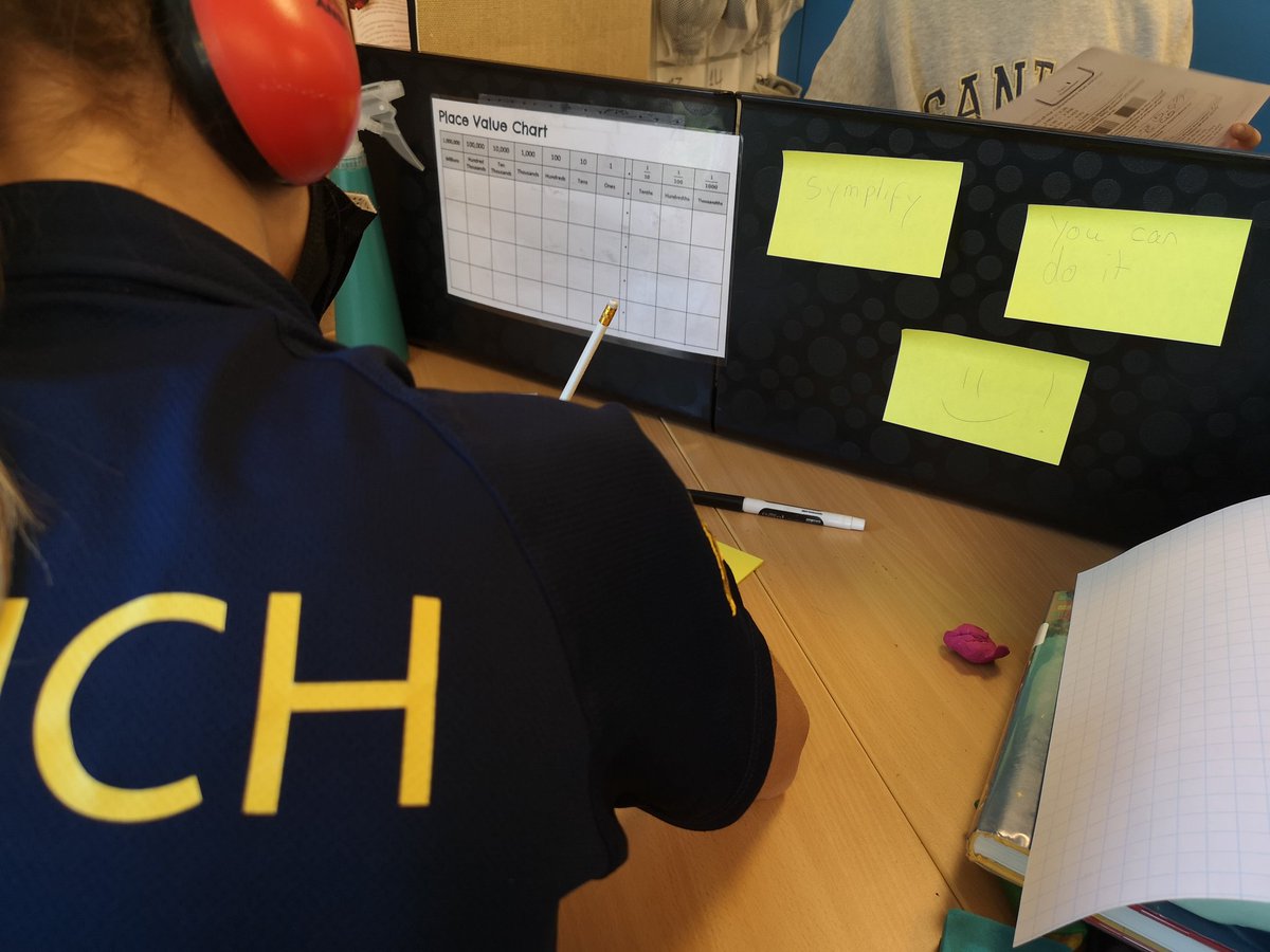 "Simplify" "you can do it" "🙂" Loving the affirming notes - to - self this student writes to herself for a math assessment. #zislearns #zisexperience <a href="/ZISnews/">ZIS - Zurich International School</a> #mathed