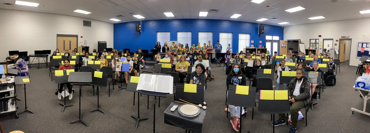 Our beginning band Jumpstart Day ran smoothly because of these incredible 8th grade band helpers. <a href="/RMSRavens/">Rockvale Middle</a> #studentleaders
