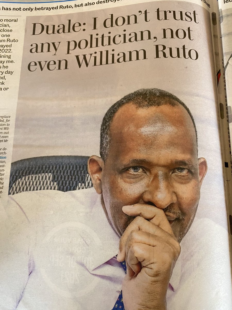 Salatali32's tweet photo. Duale wispers the manhood in it - i dont trust any politican, not even RUTO. - this beg the question, WHY do KENYANS always trust the politician? Better digest this before 2022... #2022elections https://t.co/fNWMKvFNN9