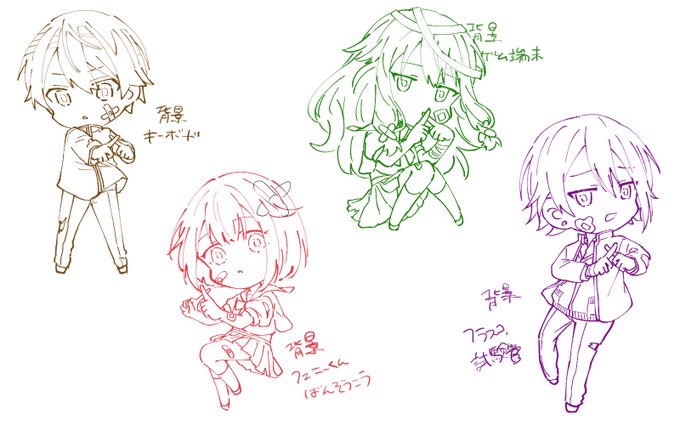 この雑な指示から下描きなしで各背景描き上げた自分を褒めたい。フリートが懐かしいっすね 