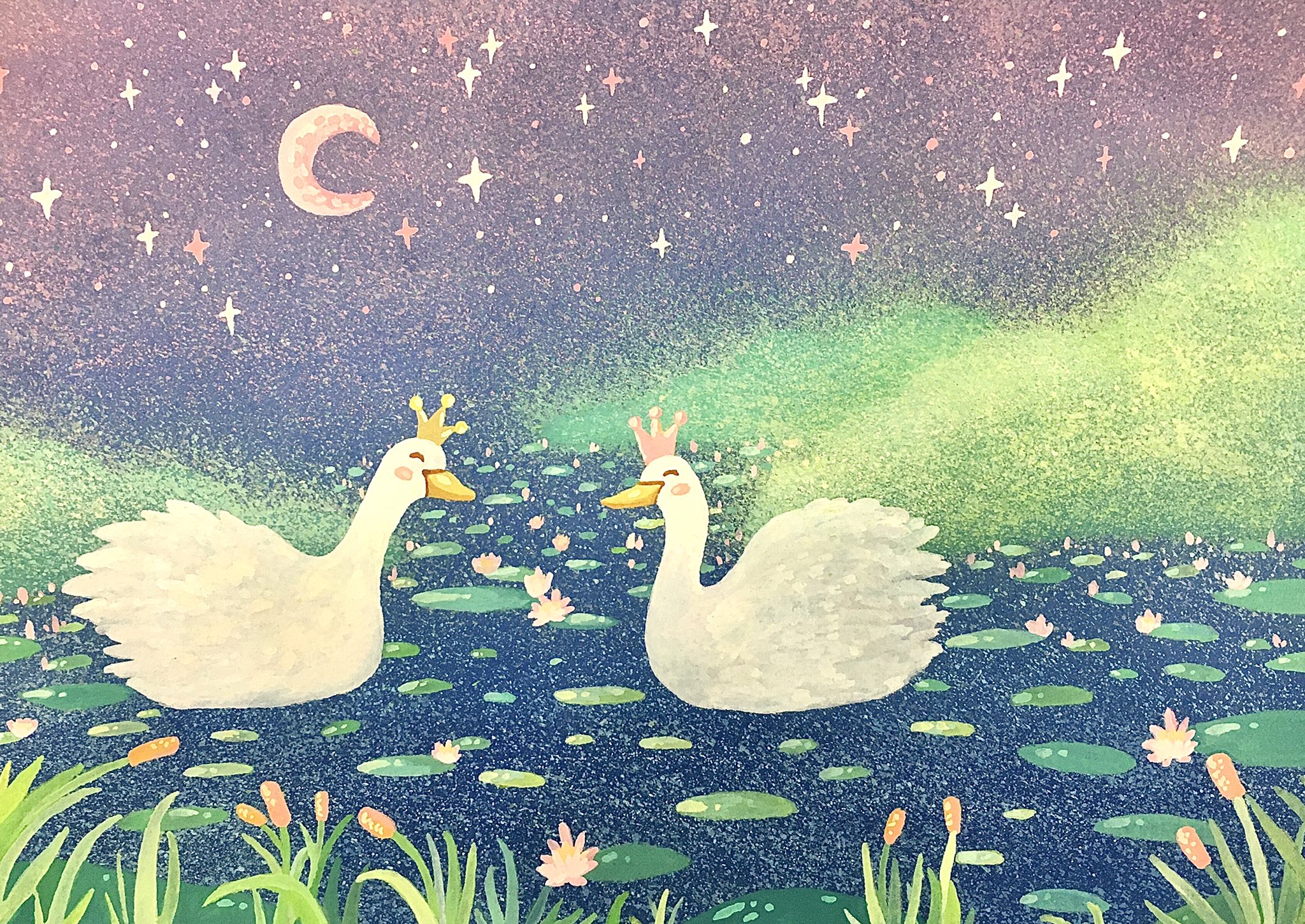 にゅもり Nyumori 楽しい出会い 月が綺麗ですね 一緒にデートに行きましょう Illustration Illustrationartists 絵描き 絵描きさんと繫がりたい 絵画 絵本 イラスト T Co Plfcjwkoz3 Twitter
