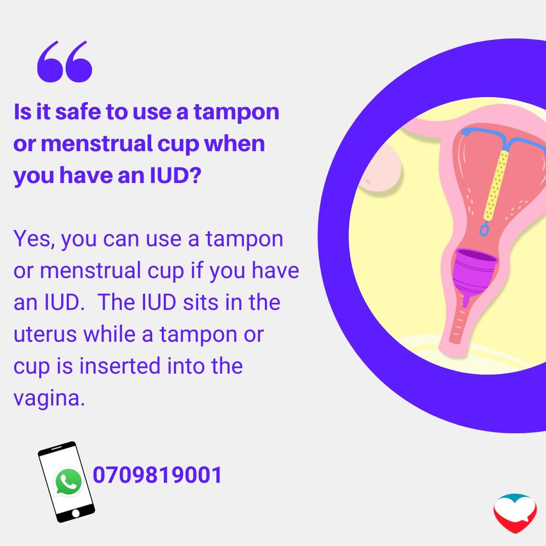 Kaviti Stellah🇰🇪 on Twitter: "Quick a tampon while on IUD. #NikoNaPlan https://t.co/Ay1jmnZEan" / Twitter