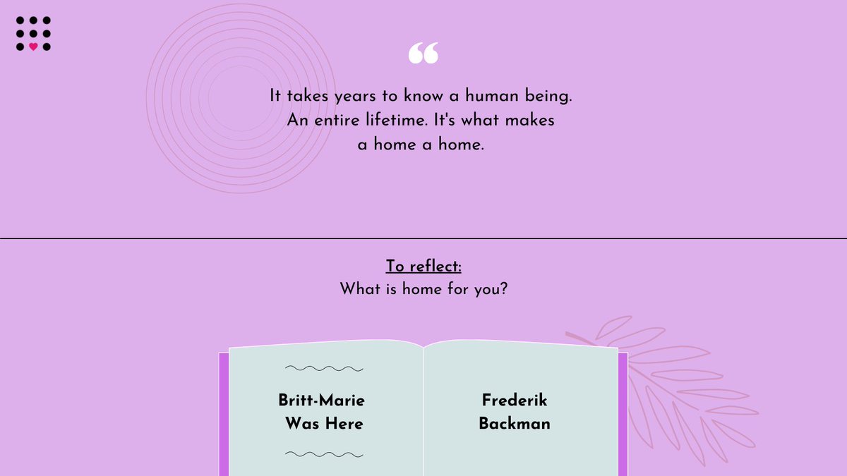 onefuture_india's tweet photo. We're back with #OFCRecommends!
Every Sunday, we recommend something to our community from books that stayed with us, to podcasts we just can't stop listening to.
This week, @sunaya_p would like to recommend Britt-Marie Was Here.
#Recommendations #OFC #NuturingRadicalKindness https://t.co/enl0GbAfcT