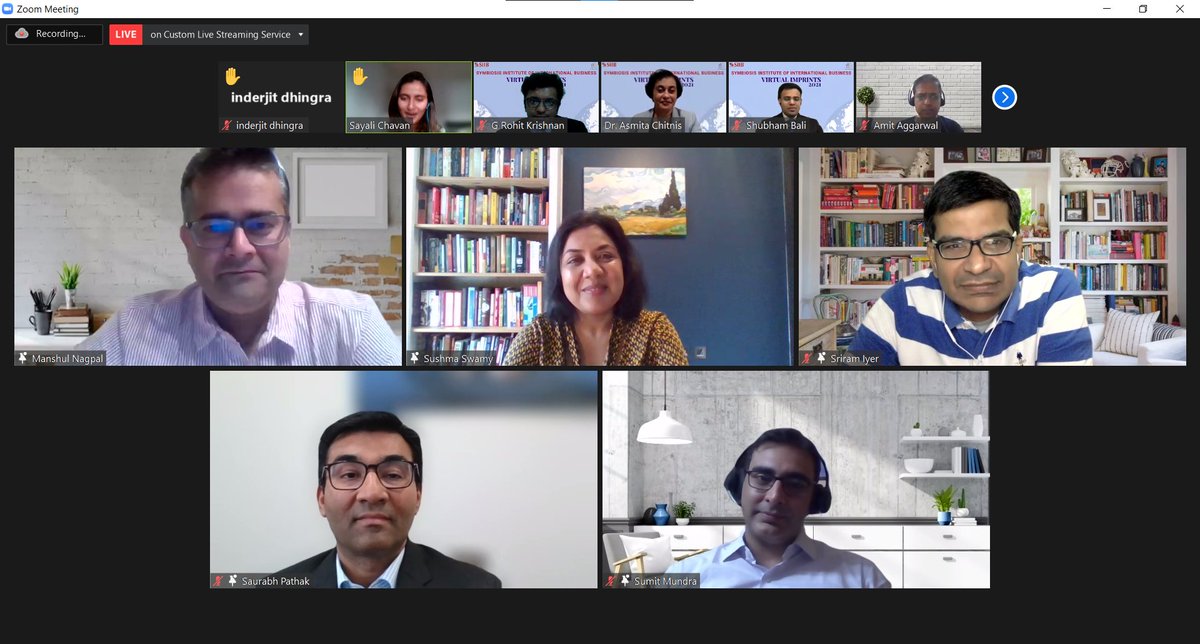 SIIB_Alumni's tweet photo. The Alumni Relations Team at SIIB conducted its second Global Alumni Meet - Virtual Imprints 2021 on 25th September 2021. We are grateful to our Director ma'am, Dr. @asmita_chitnis and our beloved alumni for joining us and making the event a success.

#SIIB #VirtualImprints2021 https://t.co/tiAxkvSvAG
