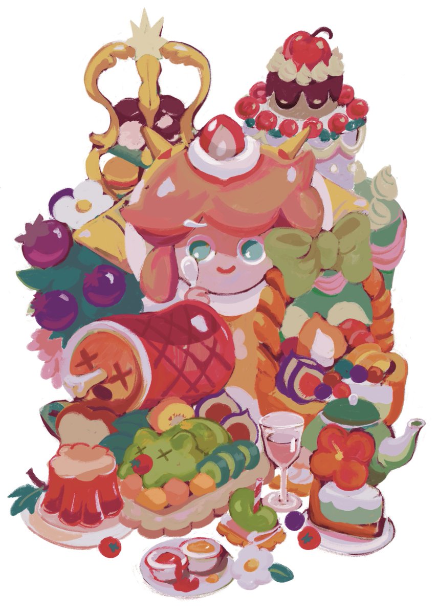 food fruit white background smile strawberry cup cake  illustration images