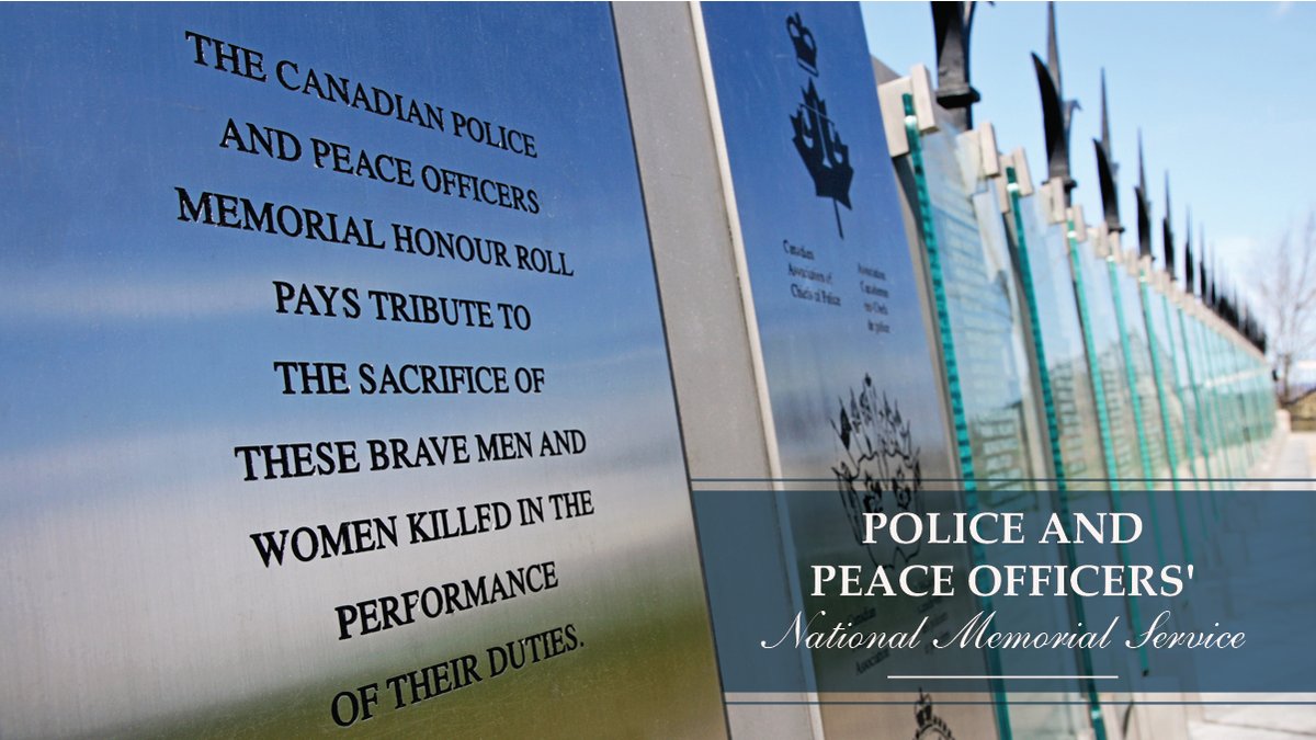 OPPCommissioner's tweet photo. Today, we honour the fallen police and peace officers and their families across Canada who made the ultimate sacrifice while serving our communities. We will never forget. I encourage you to join virtually at  https://t.co/EzkYVVWHuT @CPPOM  #HeroesInLife https://t.co/8qvSP9Mayh