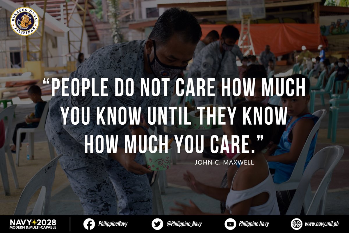 READ: The Philippine Navy's Leadership Quote for the Week.

#ModernandMultiCapablePHNavy 
#AFPyoucanTRUST