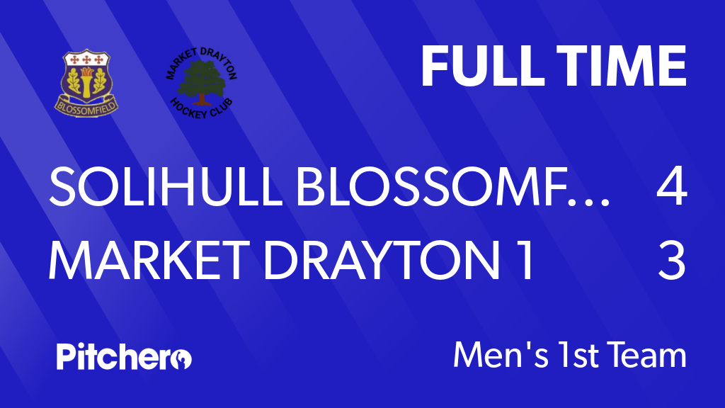 bloss_hockey's tweet photo. FULL TIME: Solihull Blossomfield 1 4 - 3 Market Drayton 1
#SOLMAR #Pitchero
https://t.co/JnhEbhzKwM https://t.co/edHoreJyyD