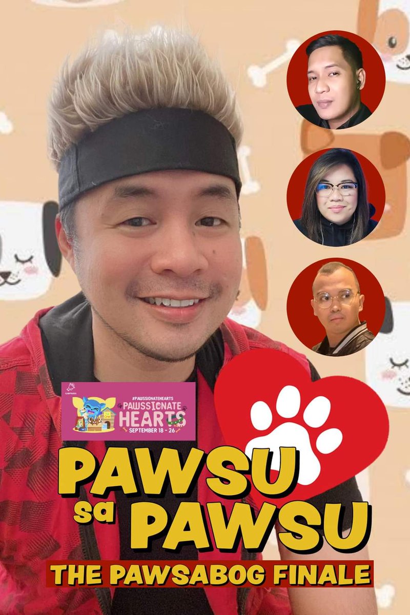 Kitakits po mamayang 9 pm sa Finale night po ng  Pawsionate Hearts Campaign sa kumu account luckyrobles12!!! Together with Jeff Aldrick Aniban Sunshine Chanco Jimenez and Me. Will sing songs and kulitan Q and A!!! See you there!

#pawsionateheartscampaign