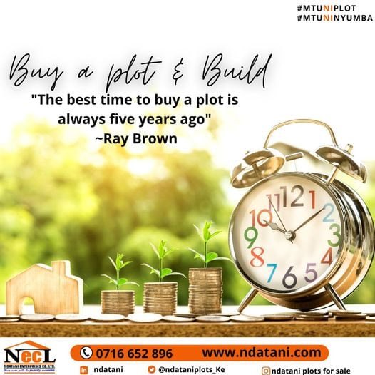 GVic20's tweet image. Land is a limited resource that is relatively inexpensive to own and requires little maintenance. Buy a plot today from @ndataniplots_Ke #15yearsofexpoexcellence #Olepolos4Isinyaplots #30thKenyahomesexpo