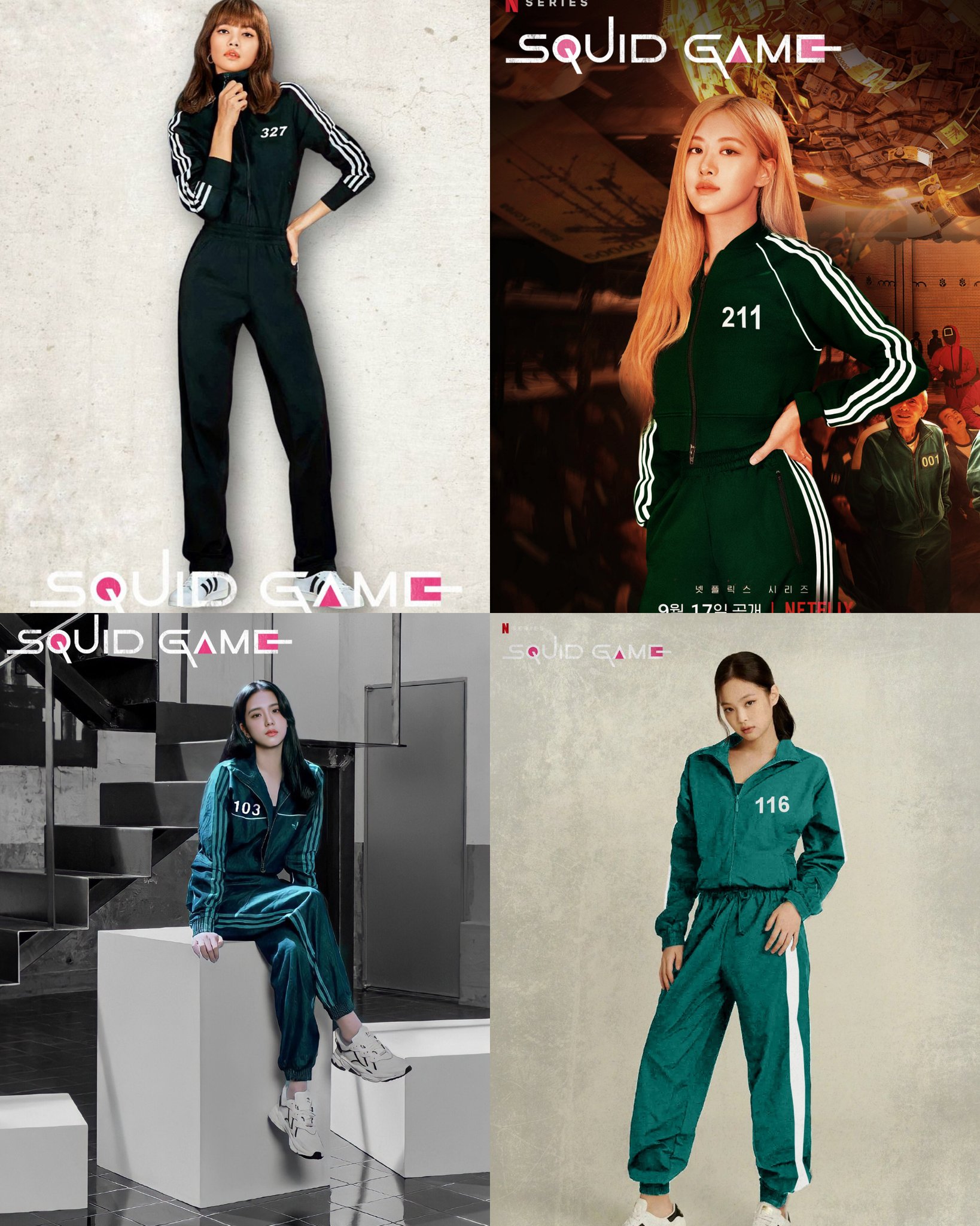 on-twitter-blackpink-for-squid-game-lisa-player-327-ros-player-211-jisoo-player-103-jennie-player-116-https-t-co-iajsc3k0gr-twitter