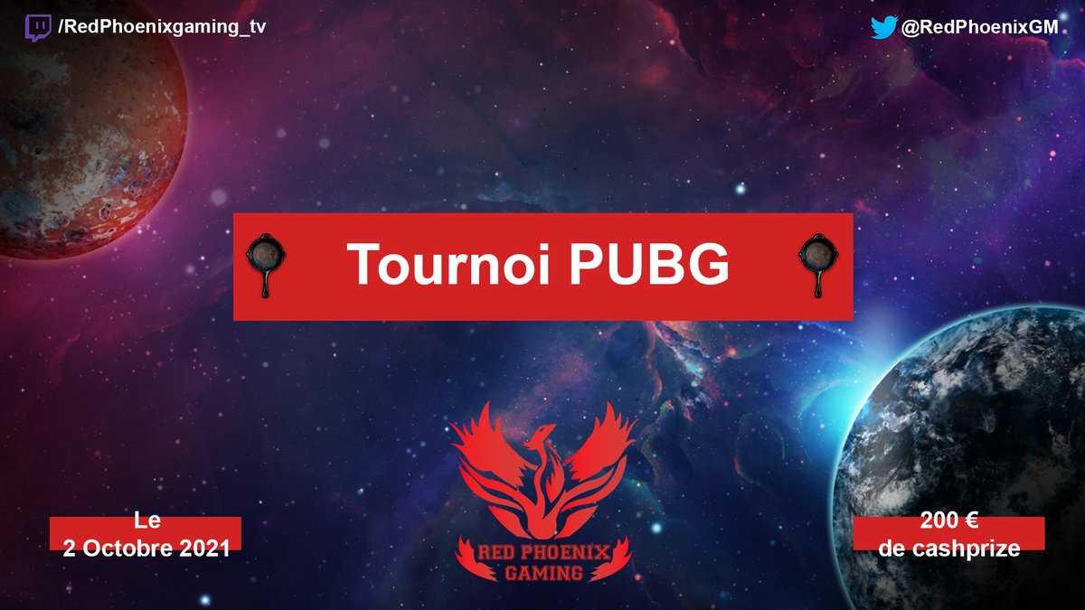 RedPhoenixGM's tweet photo. C'est la dernière semaine pour vous inscrire à notre #Tournoi sur @PUBG_FR !

📅2 Octobre à partir de 20h45
🏆32 duos peuvent s'inscrire 
💰200€ de Cashprize
📺Retransmis sur notre WebTV

Toutes les informations et inscription via le lien @Toornament : https://t.co/Kh4mhAP44M https://t.co/qWGoVemCzJ