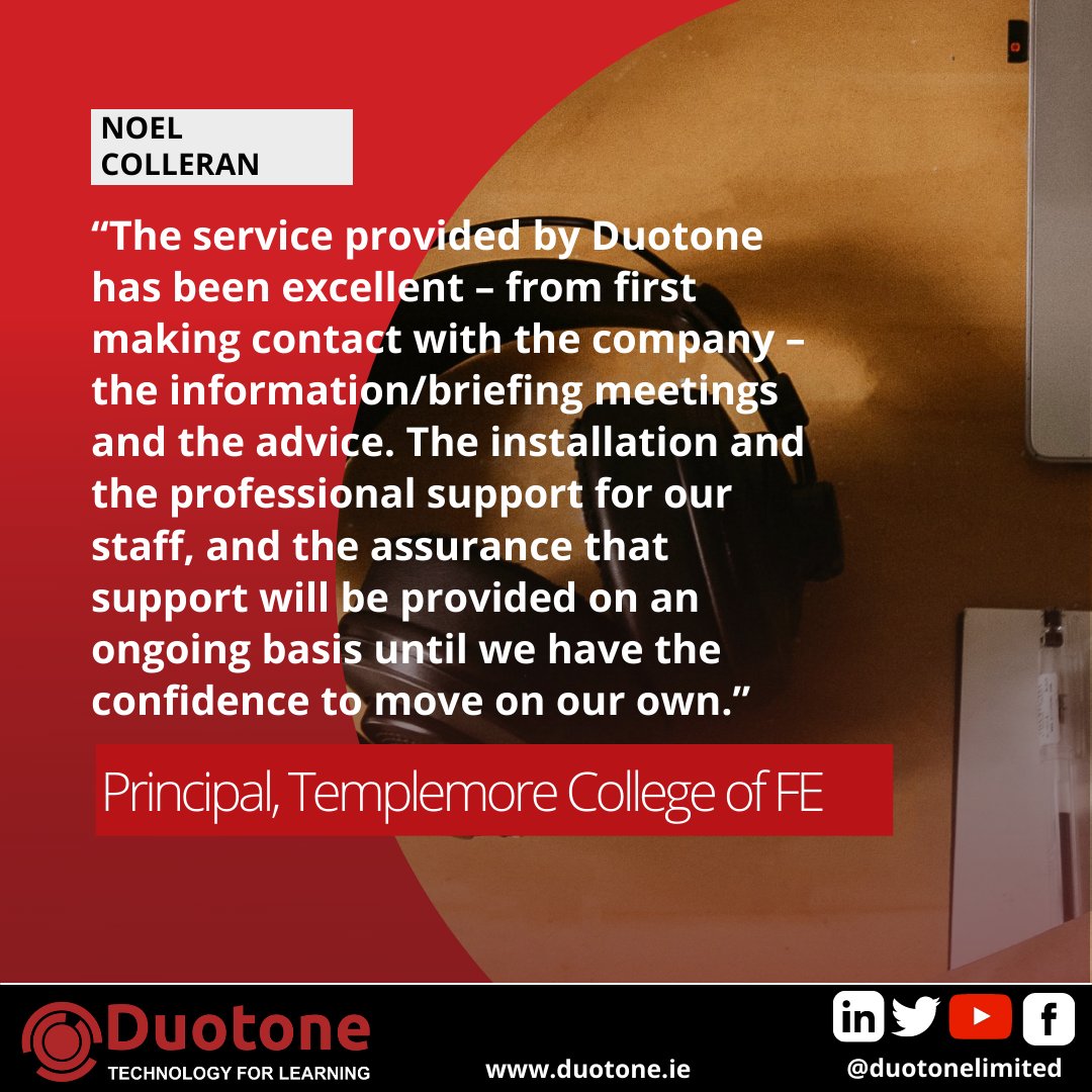 It's always great to get some positive customer feedback.
#Duotone #Technology #InteractiveWhiteboards #VideoConference #Teachers #Education #Students #CustomerFeedback