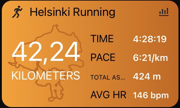 Fantastic morning #marathon #run around #Helsinki shores. And beautiful weather! https://t.co/Xe9cFzrHyi
