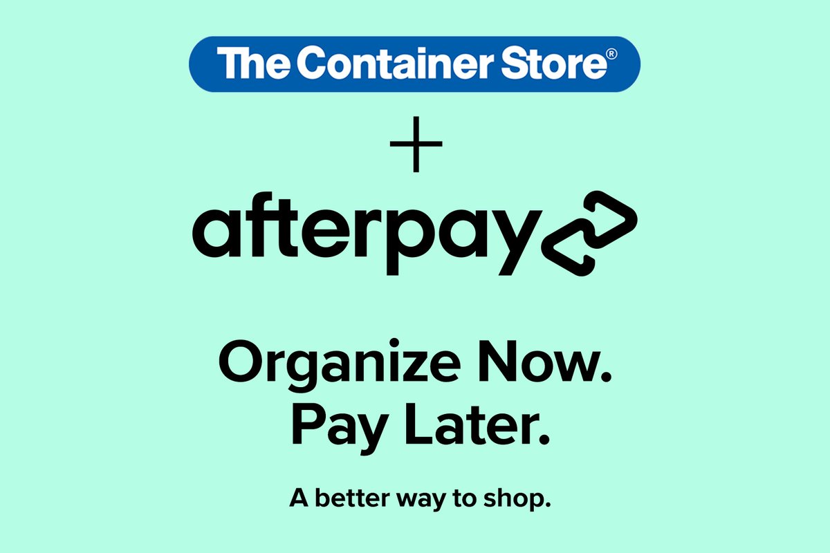 BookOfDone's tweet photo. AfterPay is Here! https://t.co/mqjCjUjr5V via @ContainerStore #organization https://t.co/rAiZM02i22