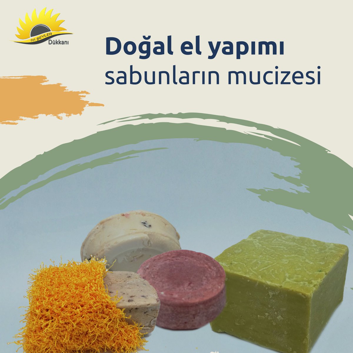 DukkanIyi's tweet photo. El yapımı ve doğal sabunlar esas olarak içlerindeki doğal maddeler nedeniyle tercih edilmektedir. Zeytinyağı ve hindistancevizi yağından besinler ve antioksidanlar açısından zengin yağlara, terapötik etkileri olan çörek otu ve kekik gibi uçucu yağlara, saf kaya tuzu ve kahve gibi https://t.co/BCspcx7pOV