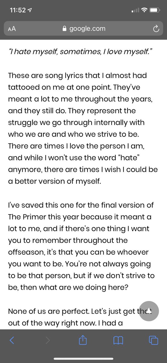 daverichard's tweet photo. A friend suggested I post this. It’s Mike Tagliere’s intro from his Week 16 Primer from 2020. I hope Mike’s words inspire you. 1/2 https://t.co/vusNDXfsWo
