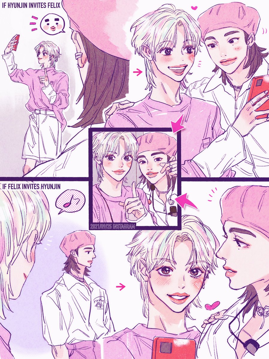 🍓🐥🦙🍓

#Straykidsfanart #Felix #Hyunjin 