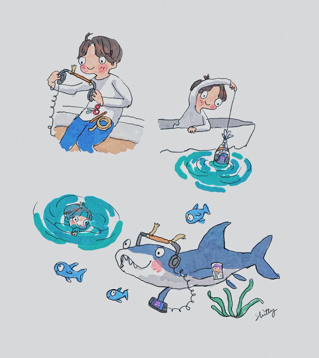 shitty watercolour tweet media