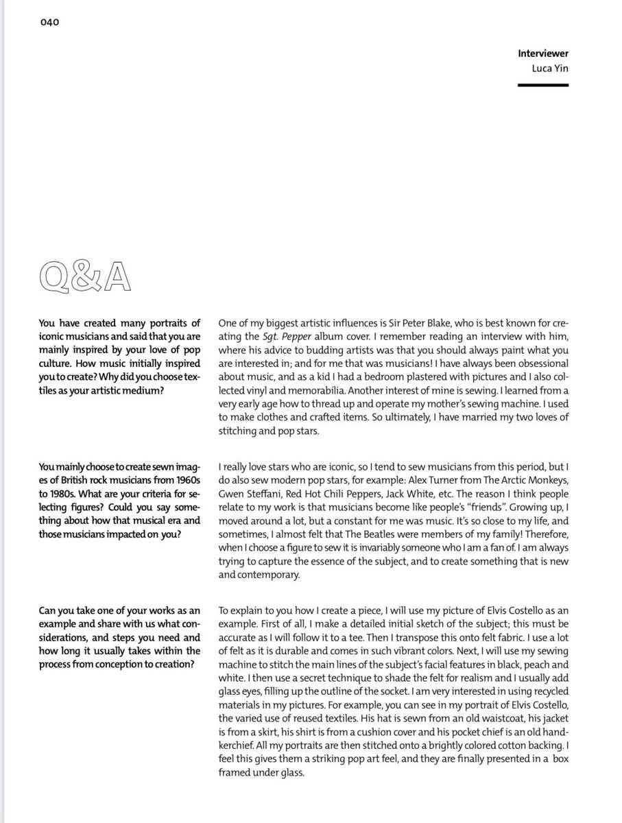 JaneSandersart's tweet photo. FOLLOWING MY EXCITEMENT YESTERDAY, THOUGHT YOU MIGHT LIKE A QUICK READ OF MY INTERVIEW BY LUCA YIN FOR BRAND MAGAZINE. #brandmagazine https://t.co/iIMWKKsgNf