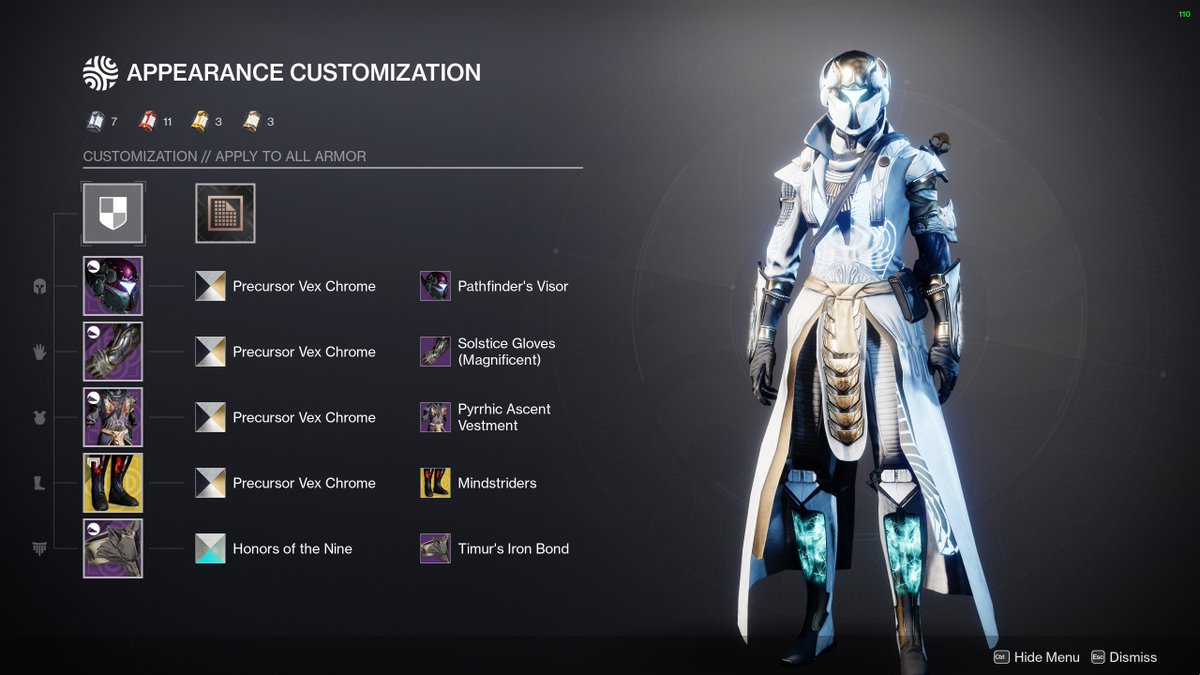 #ThreadsOfLight <a href="/destinygamede/">Destiny 2</a> My current Warlock. Finally went white again after a couple seasons!