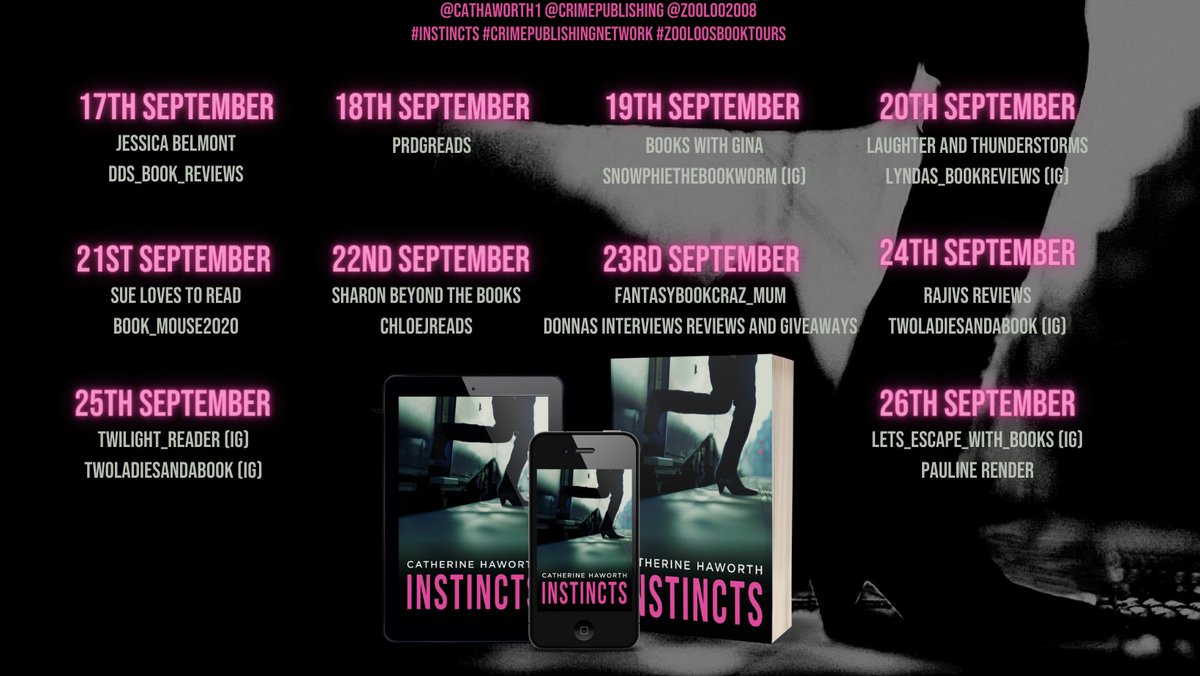 Review #PaulineRender "Instincts has many twists and it kept me hooked as I tried to work out who the killer was."➡️bit.ly/2XSQVk0 <a href="/CatHaworth1/">Catherine Haworth</a> @CrimePublishing #Instincts  #ZooloosBookTours