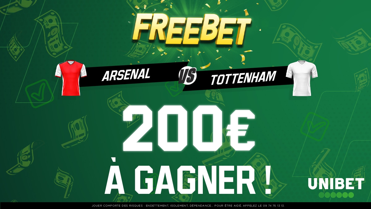 UnibetFrance's tweet photo. 🤑 10 x 20€ de freebets à gagner pour #ARSTOT ! Qui va remporter le North London Derby ?

👉 RT/Follow + #FreebetUnibet + ton pseudo.
⏳ Fin du jeu à 17h30.
🍀 TAS lundi. https://t.co/f2ypUmTU88