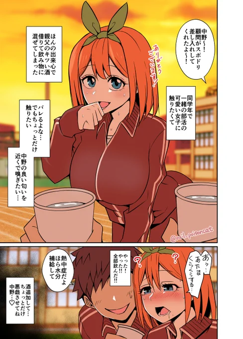 [NSFW/R-18]
中野四葉にお酒を飲ませて悪いことをする話
#五等分の花嫁 
#中野四葉 